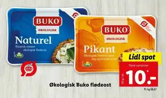 Let-Køb Økologisk Buko flødeost tilbud