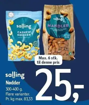 Føtex Salling nødder tilbud