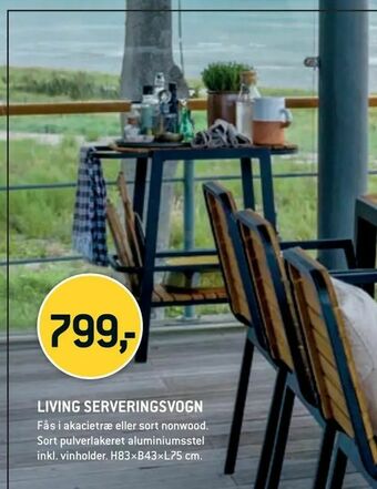 Living serveringsvogn