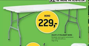 XL-BYG ENJOY>IT FOLDBART BORD tilbud
