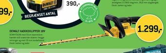 XL-BYG Dewalt hækkeklipper 18v tilbud