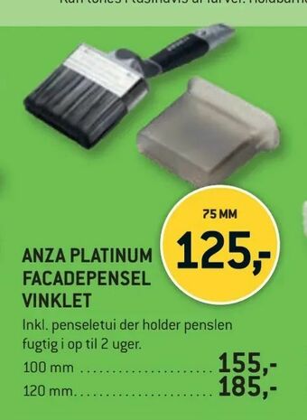 XL-BYG Anza platinum facadepensel vinklet tilbud
