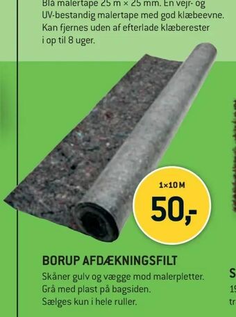XL-BYG Borup afdækningsfilt tilbud