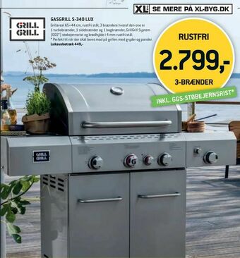 XL-BYG Gasgrill s-340 lux tilbud