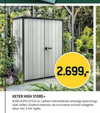 XL-BYG Keter high store+ tilbud