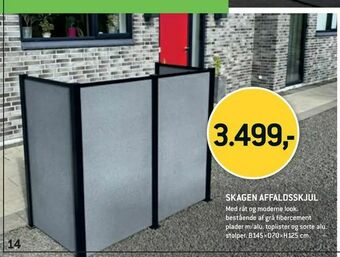 XL-BYG Skagen affaldsskjul tilbud