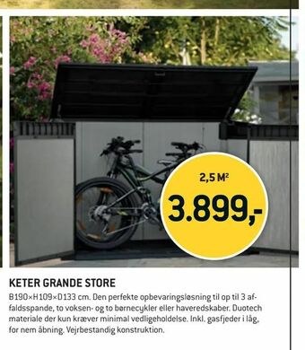 XL-BYG KETER GRANDE STORE tilbud