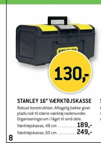 XL-BYG Stanley 16" værktøjskasse tilbud