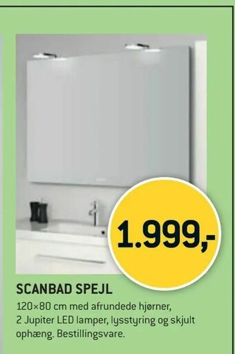 XL-BYG Scanbad spejl tilbud