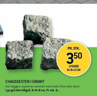 XL-BYG Chaussesten i granit tilbud