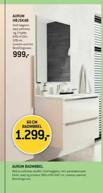 XL-BYG Aurum højskab tilbud