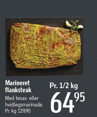 Føtex Marineret flanksteak tilbud