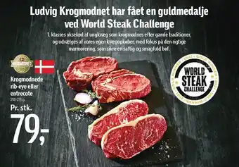Føtex Krogmodnede rib-eye el. entrecotes tilbud