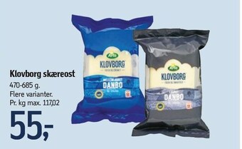 Føtex Klovborg skæreost tilbud