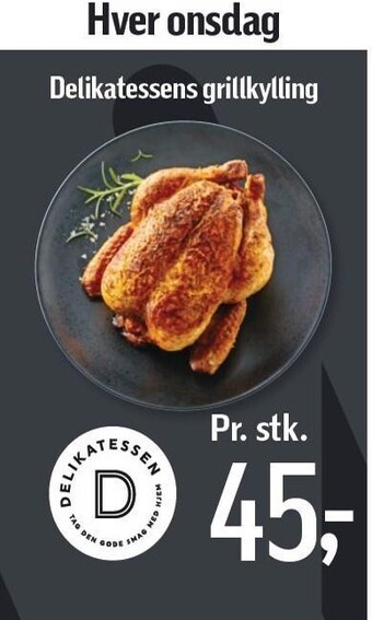 Delikatessens grillkylling