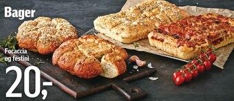Focaccia og festini