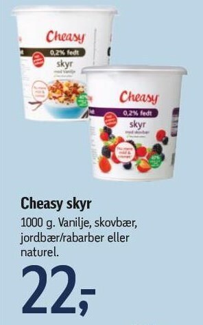 Føtex Cheasy skyr tilbud
