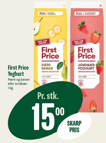 Min Købmand First price yoghurt tilbud