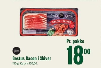 Min Købmand Gestus bacon i skiver tilbud