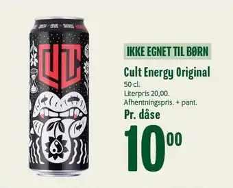 Min Købmand Cult energy original tilbud