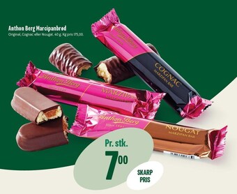 Min Købmand Anthon berg marcipanbrød tilbud