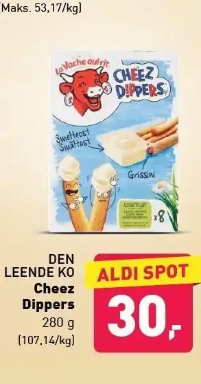 ALDI Den leende ko cheez dippers tilbud