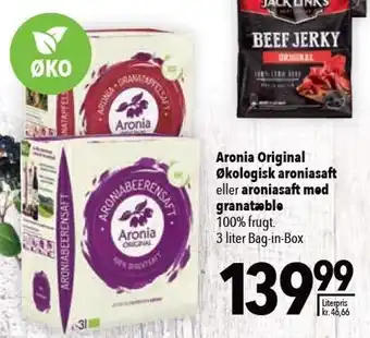 Citti Aronia original økologisk aroniasaft eller aroniasaft med granatæble tilbud
