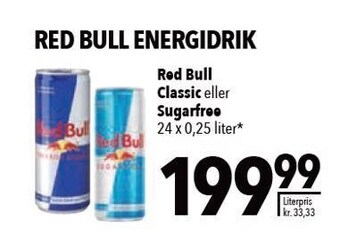 Citti Red bull classic eller sugarfree tilbud