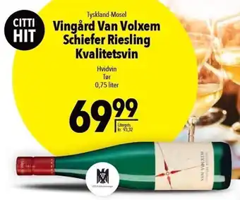 Citti Van volxem schiefer riesling tilbud