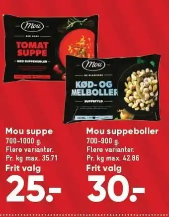 Bilka Mou suppe el. mou suppeboller tilbud