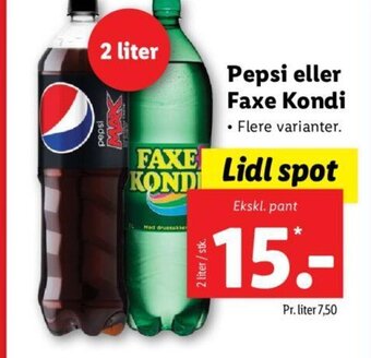 Pepsi eller Faxe Kondi