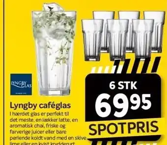 Lyngby caféglas 6 stk.