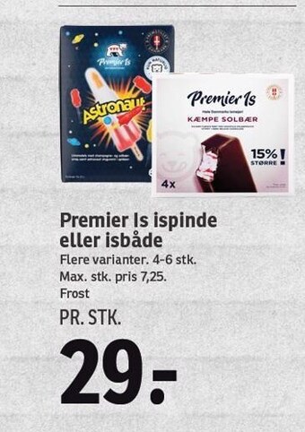 SPAR Premier is ispinde eller isbåde tilbud