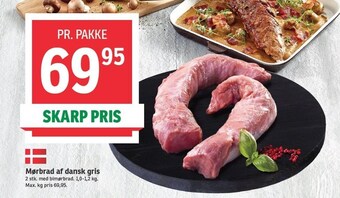 SPAR Mørbrad af dansk gris tilbud