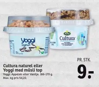 SPAR Cultura naturel eller yoggi med musli top tilbud