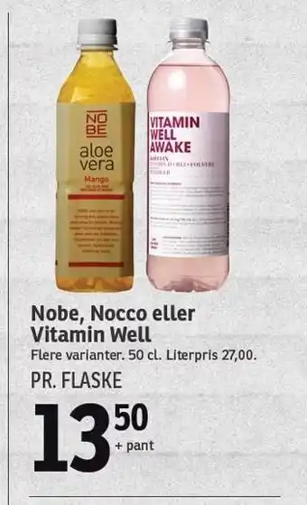 Nobe, nocco eller vitamin well