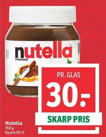 SPAR Nutella tilbud