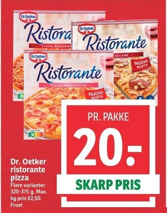 SPAR Dr. oetker ristorante pizza tilbud