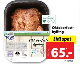 Lidl Oktoberfest-Kylling tilbud