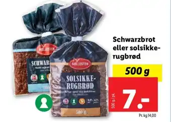 Schwarzbrot eller Solsikke-Rugbrød