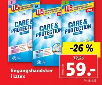 Lidl Engangshandsker i Latex tilbud