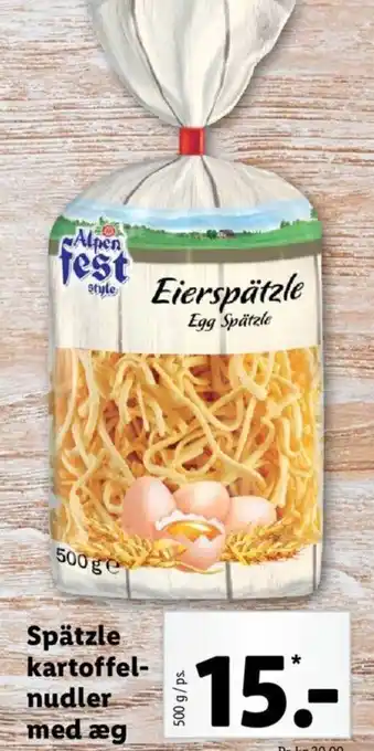 Spätzle Kartoffel-Nudler Med æg