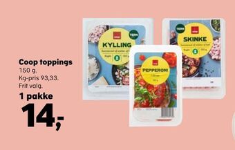 SuperBrugsen Coop toppings tilbud