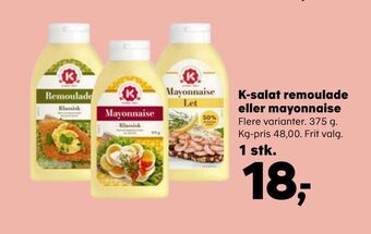 SuperBrugsen K-salat remoulade eller mayonnaise tilbud