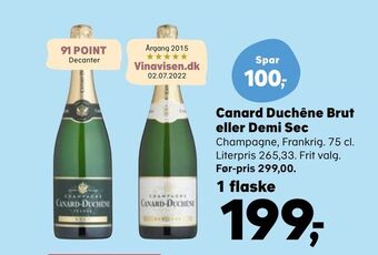 SuperBrugsen Canard duchêne brut eller demi sec tilbud