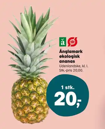 SuperBrugsen Änglamark økologisk ananas tilbud