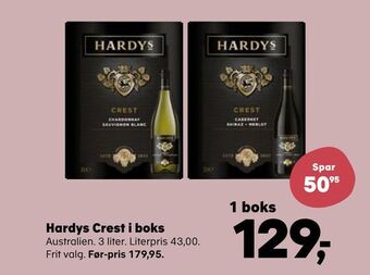 SuperBrugsen Hardys crest i boks tilbud