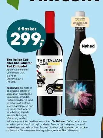 The italian cab eller chalkduster red zinfandel
