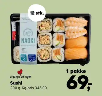 SuperBrugsen Sushi tilbud