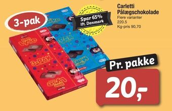 Fakta Tyskland Carletti pålægschokolade tilbud